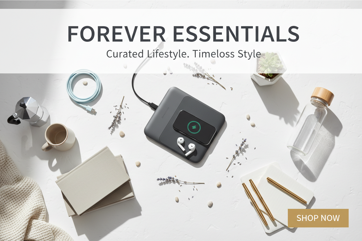 Forever Essentials Hero Banner